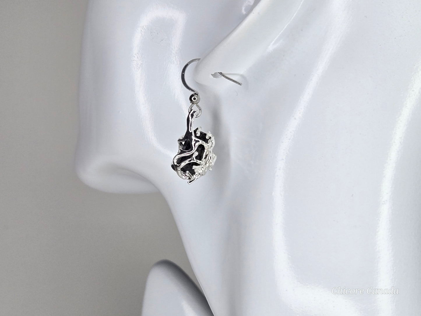 Timeless Protection: Drop Earrings Featuring Black Tourmaline