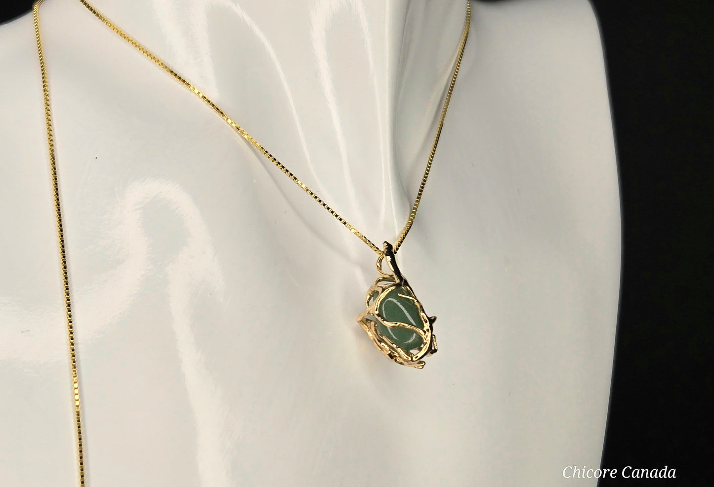 Exquisite Handmade Natural Jade Pendant Necklace with Adjustable Length