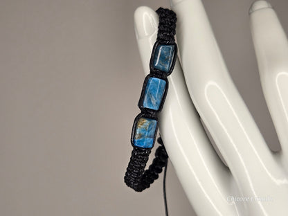 Blue Apatite Bracelet for Him - A Refined Fusion of Focus, Confidence & Purpose