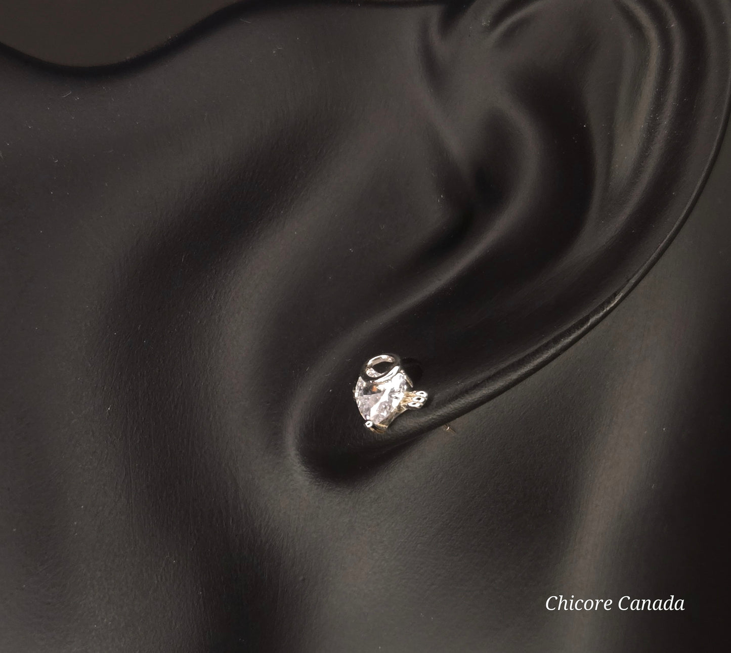 Asymmetric Evil & Angel Stud Earrings in 925 Sterling Silver – Bold Luxury Redefined