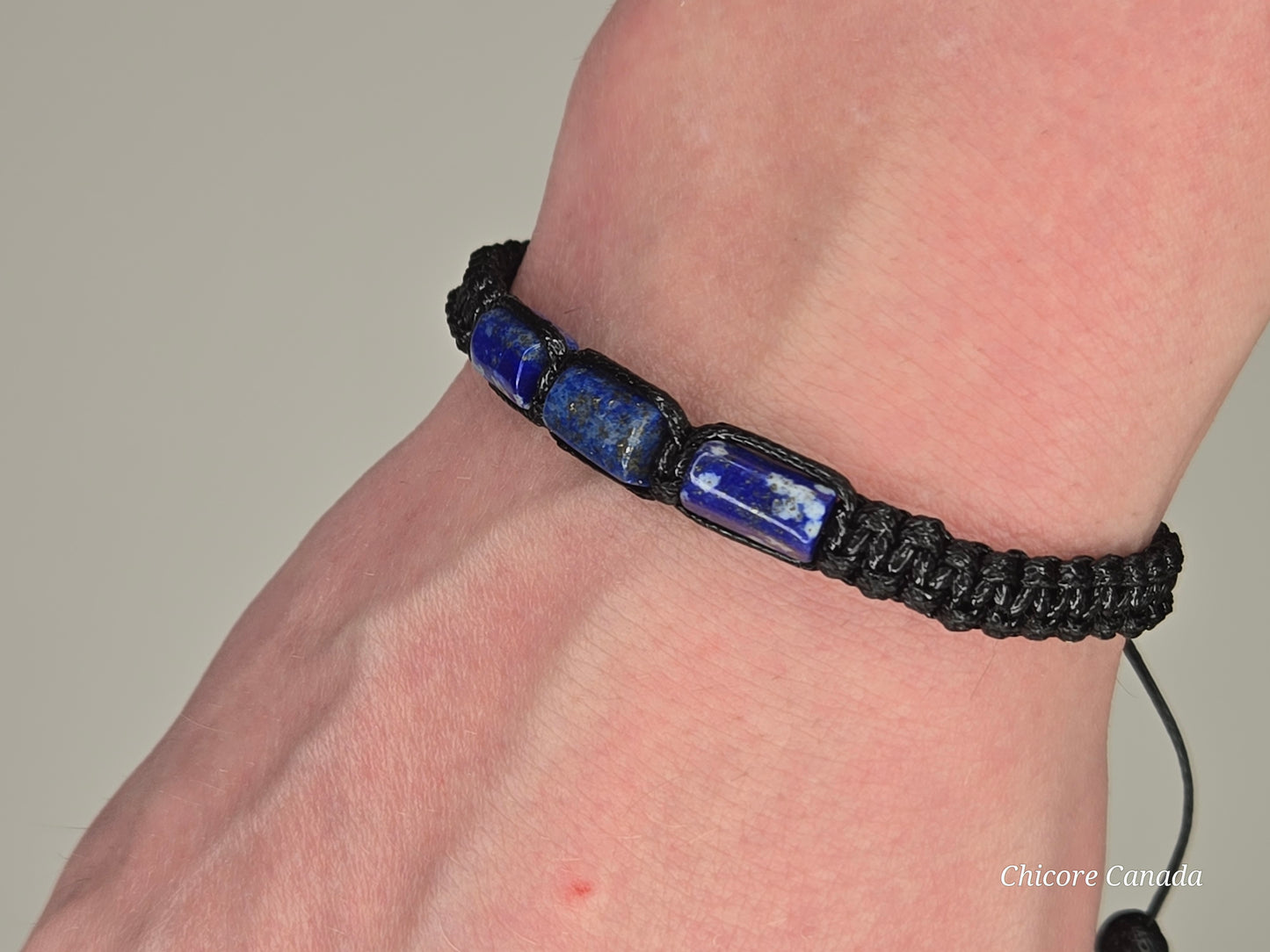 Lapis Lazuli Bracelet for Him - A Bold Expression of Wisdom & Strength
