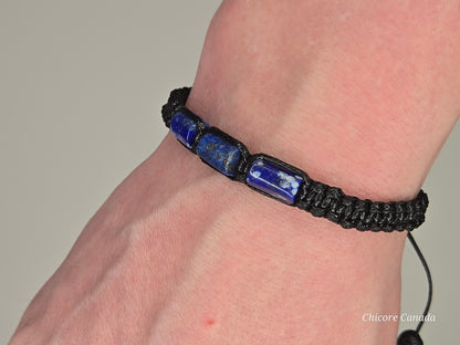 Lapis Lazuli Bracelet for Him - A Bold Expression of Wisdom & Strength