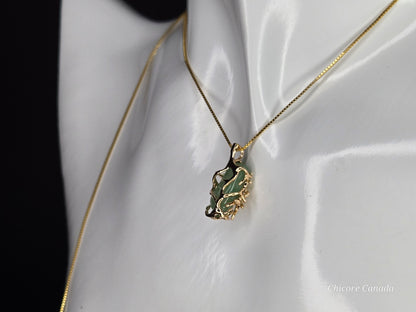 Enchanted Handmade Natural Jade Pendant with Adjustable Necklace – A Charm of Eternal Magic