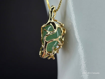 Exquisite Handmade Natural Jade Pendant Necklace with Adjustable Length