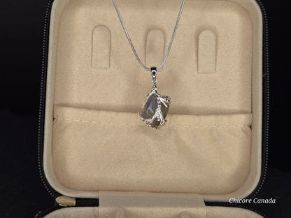 Collier pendentif en pierre de lune naturelle fait main exquis – une touche d’élégance intemporelle