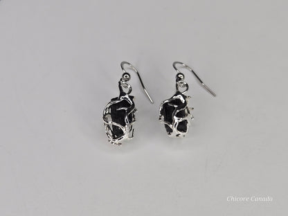 Timeless Protection: Drop Earrings Featuring Black Tourmaline