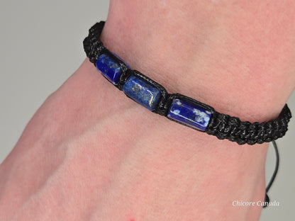 Lapis Lazuli Bracelet for Him - A Bold Expression of Wisdom & Strength