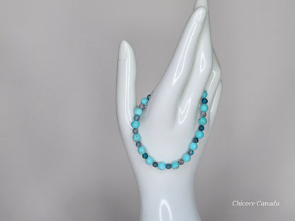 Artisan-Crafted Turquoise Bracelet – A Touch of Refined Earthly Luxury