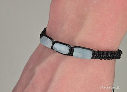 Aquamarine Bracelet for Him - Calm Confidence & Clarity in Every Stone