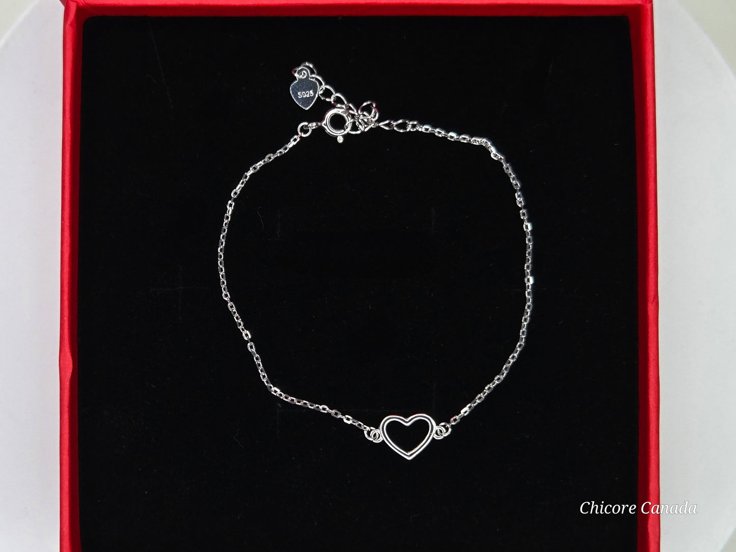 Sweet Heart – 925 Sterling Silver Charm Bracelet
