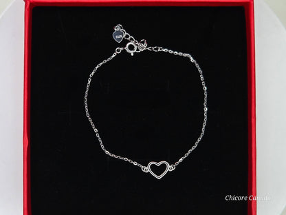 Sweet Heart – 925 Sterling Silver Charm Bracelet
