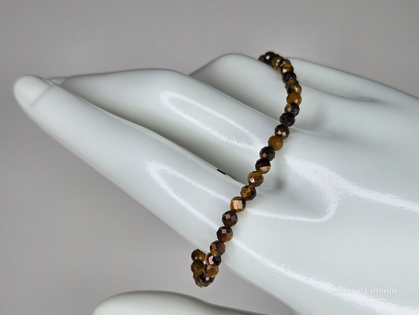 Dainty Faceted Tiger’s Eye Bracelet – Strength in Elegance