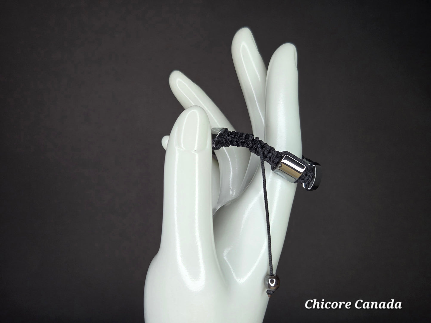 Adjustable Hematite Bracelet – Handmade Protection & Balance