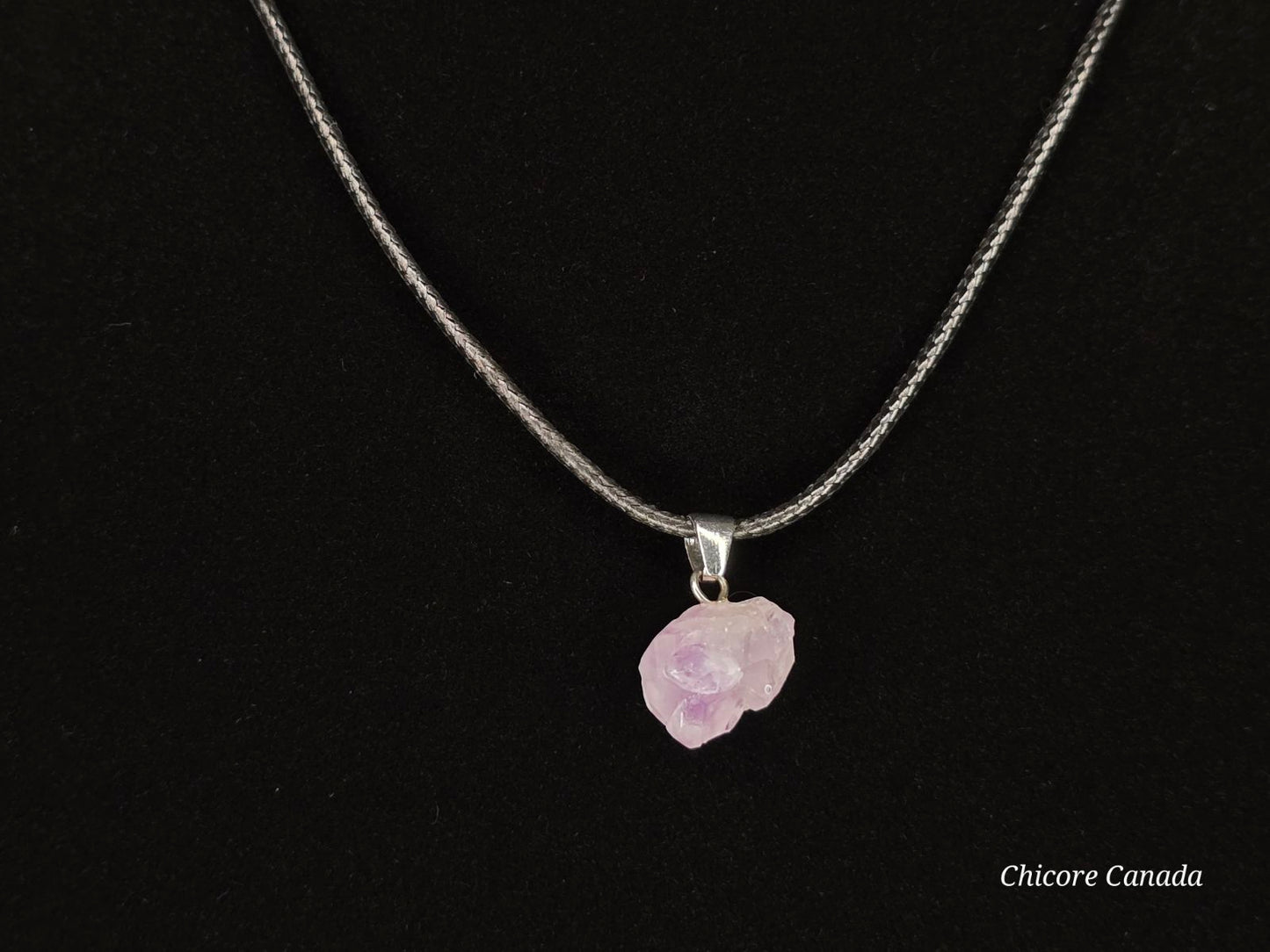 Collier délicat en améthyste