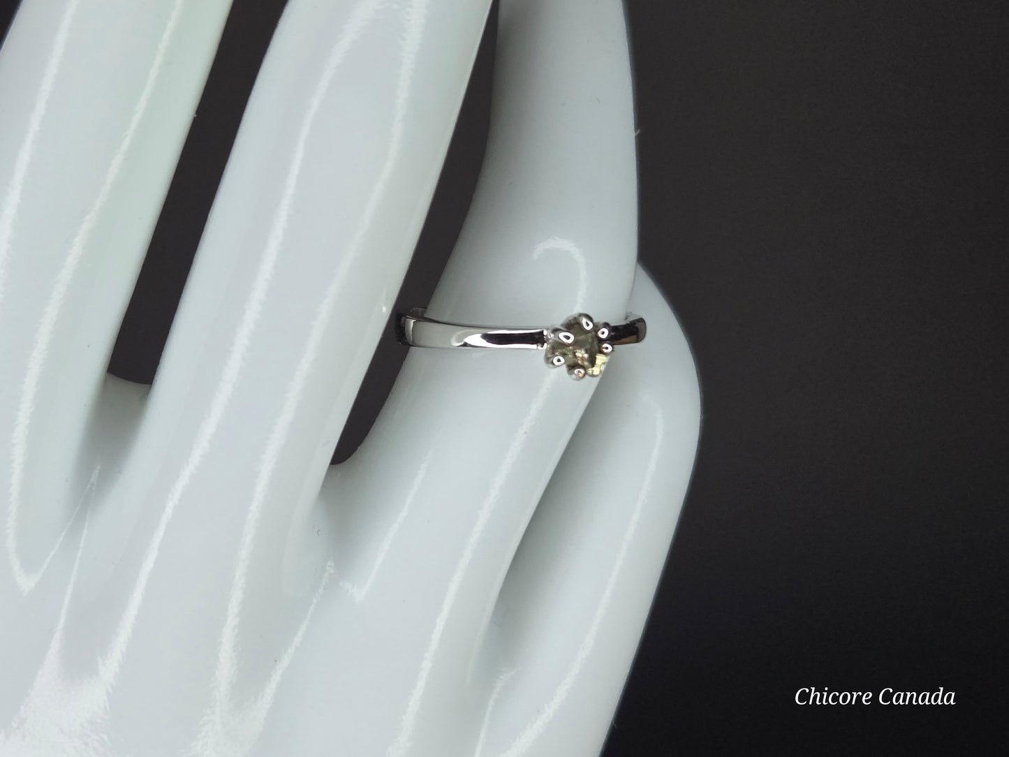 Elegant Touch – Dainty Handmade 925 Sterling Silver Adjustable Ring