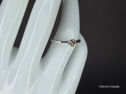 Elegant Touch – Dainty Handmade 925 Sterling Silver Adjustable Ring