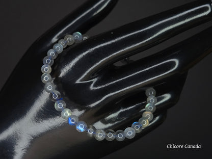 Lunar Elegance: Handmade Delicate Moonstone Bracelet