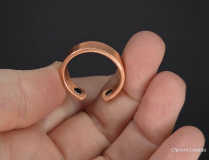 Adjustable Copper Magnetic Wellness Ring - Timeless Balance