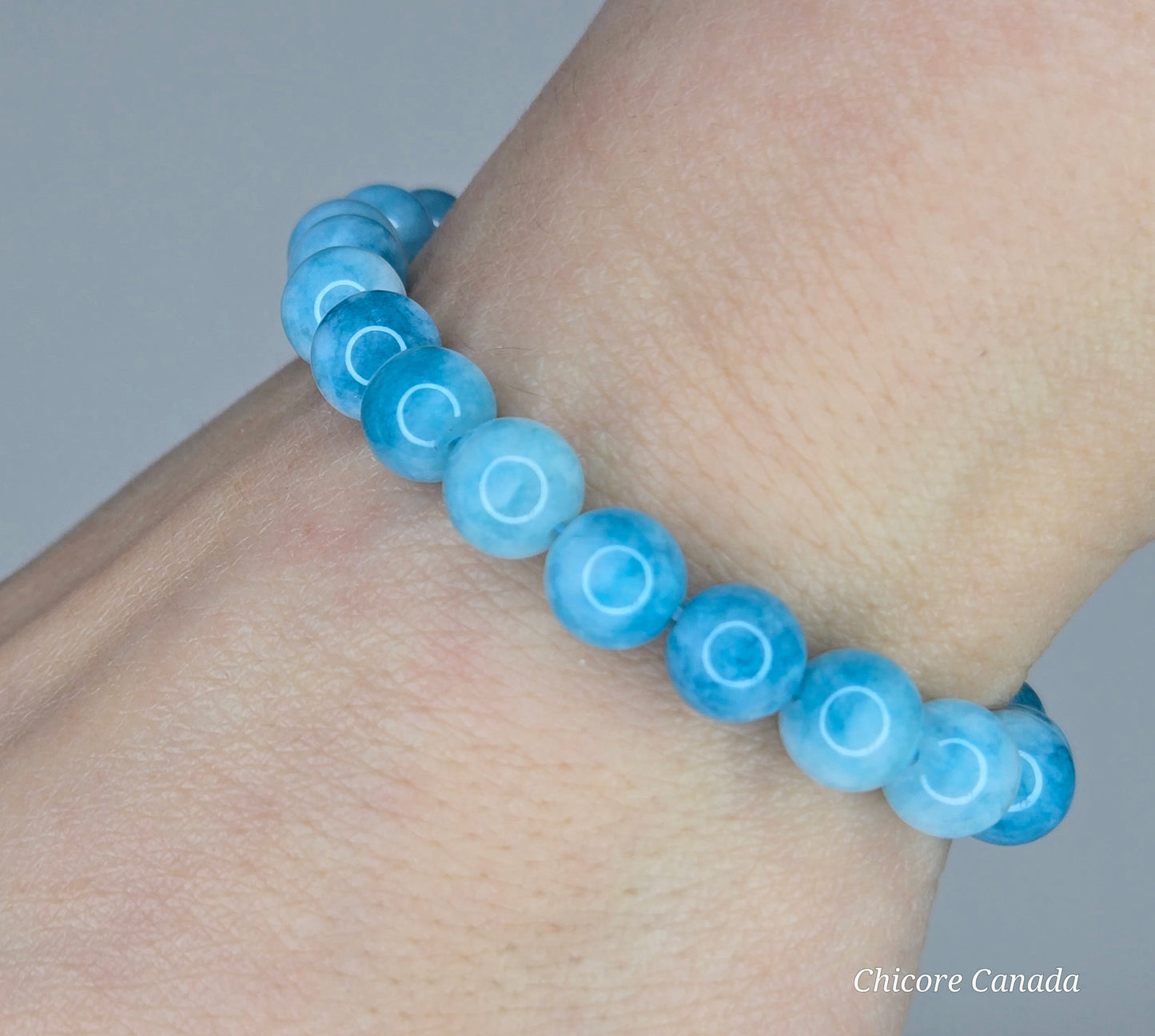 Serenity by the Sea: Handmade Natural Larimar Bracelet