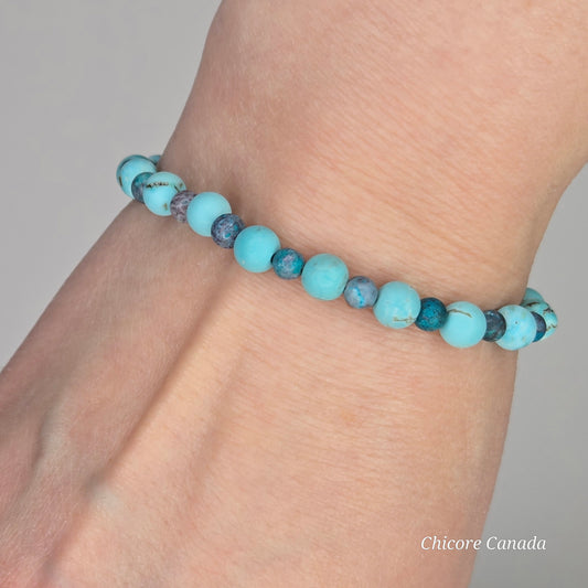 Artisan-Crafted Turquoise Bracelet – A Touch of Refined Earthly Luxury