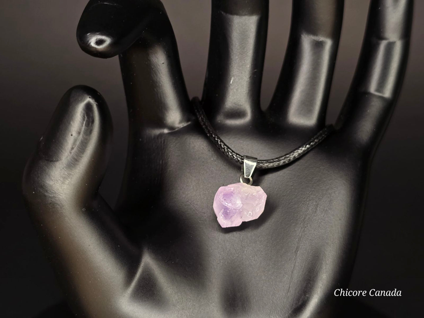 Collier délicat en améthyste