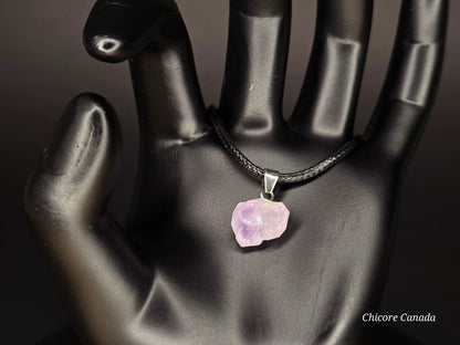Collier délicat en améthyste