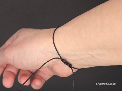 Minimalist Evil Eye Adjustable Bracelet – Subtle Protection, Effortless Style