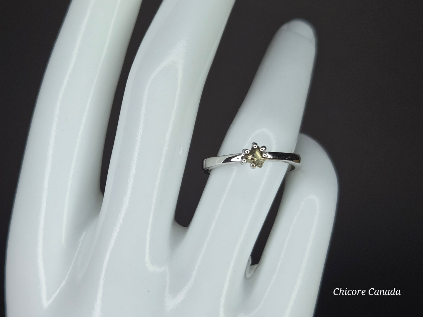 Elegant Touch – Dainty Handmade 925 Sterling Silver Adjustable Ring