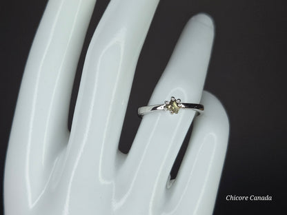 Elegant Touch – Dainty Handmade 925 Sterling Silver Adjustable Ring