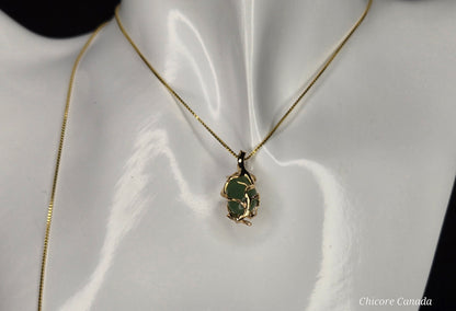 Exquisite Handmade Natural Jade Pendant Necklace with Adjustable Length