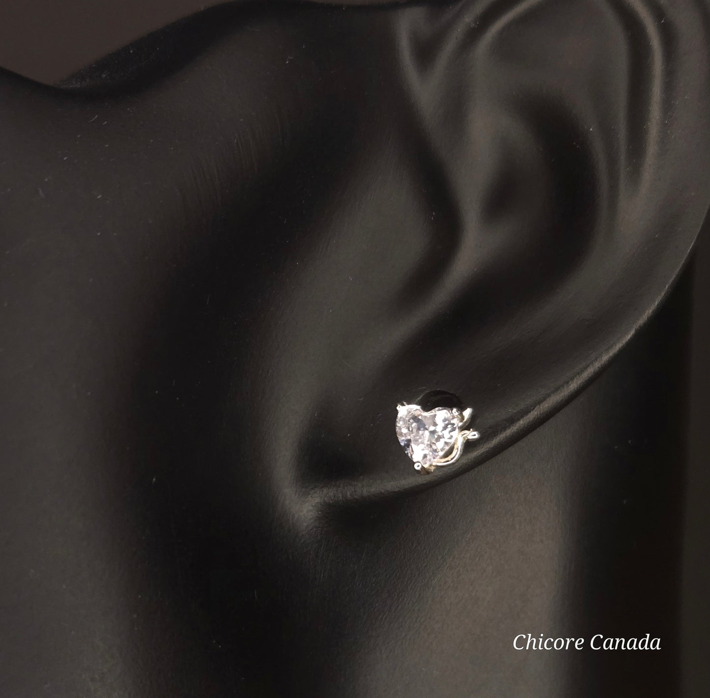 Asymmetric Evil & Angel Stud Earrings in 925 Sterling Silver – Bold Luxury Redefined