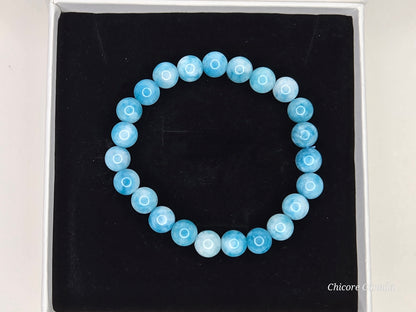 Serenity by the Sea: Handmade Natural Larimar Bracelet