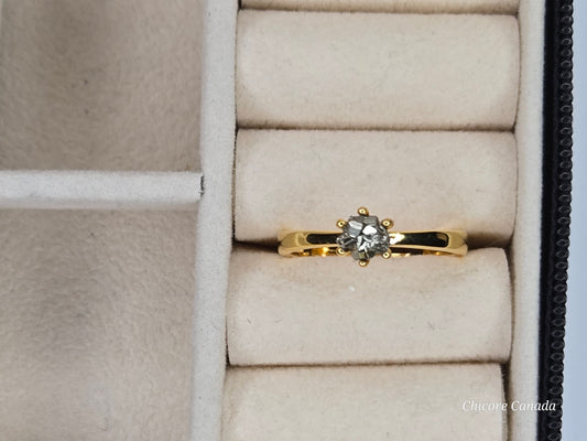 Bague ajustable en pyrite brute faite à la main en argent sterling 925 – Design luxueusement délicat