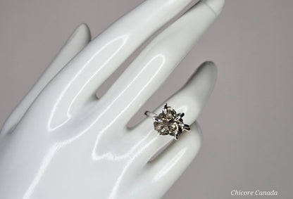 Adjustable Raw Pyrite Statement Ring – Bold Sophistication & Strength