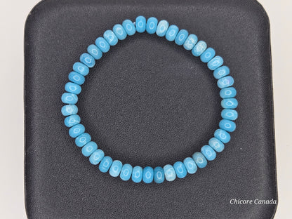 AAA Natural Larimar Handmade Bracelet – Serenity in Every Stone