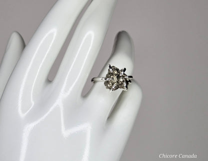 Adjustable Raw Pyrite Statement Ring – Bold Sophistication & Strength