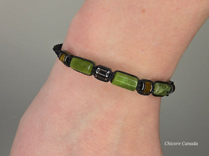 Harmony & Strength: Natural Jade and Tiger’s Eye Power Bracelet
