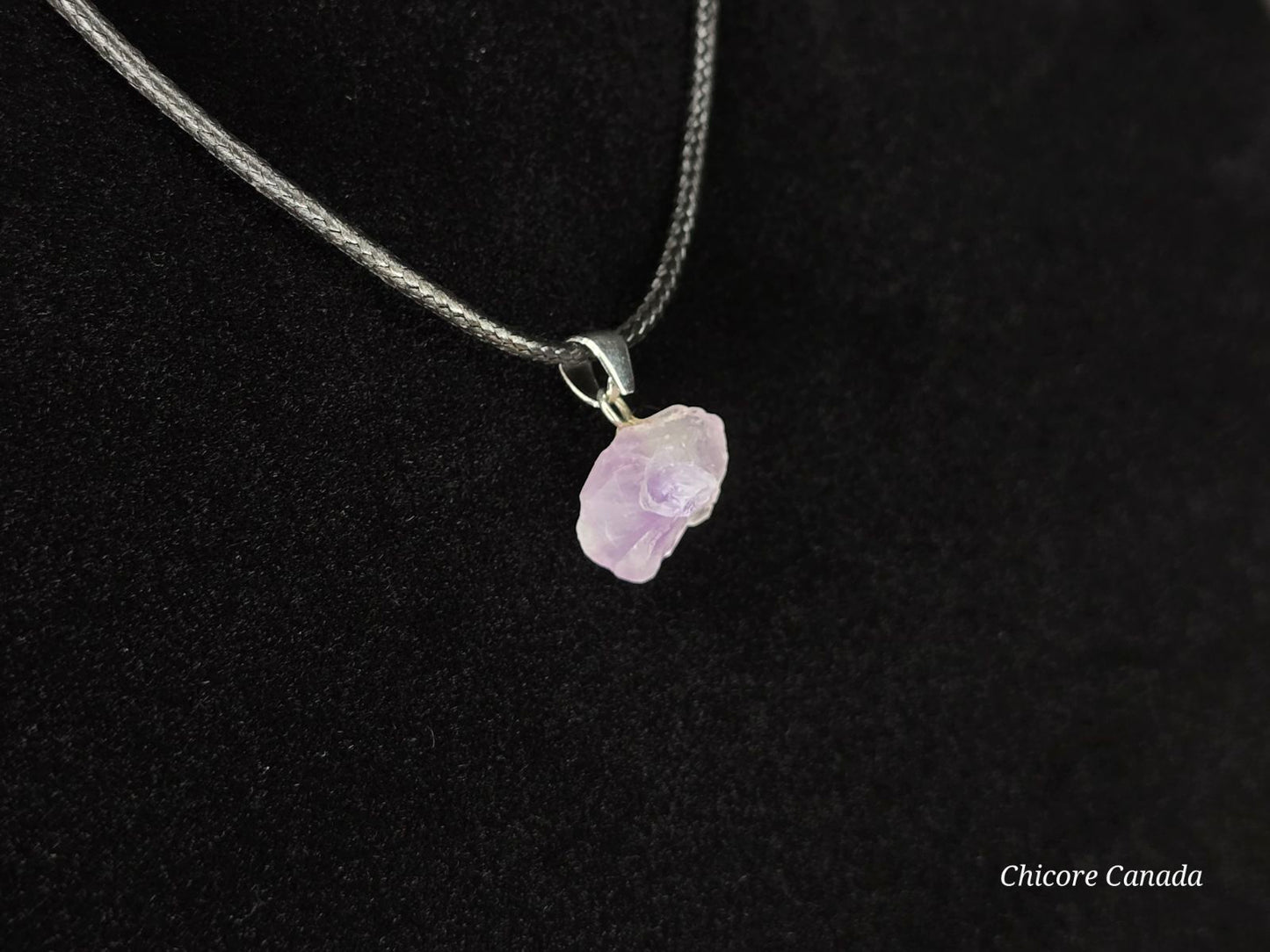 Collier délicat en améthyste