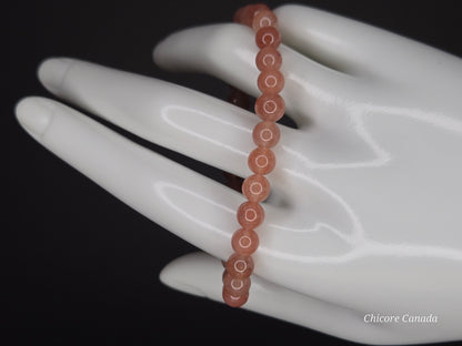 Handcrafted Sunstone Bracelet - Natural Gemstone Elegance for Confidence & Vitality