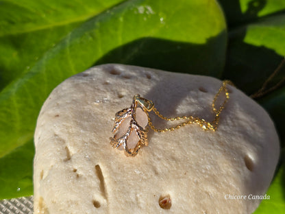 Collier pendentif luxueux en quartz rose fait à la main dans un design élégant et raffiné