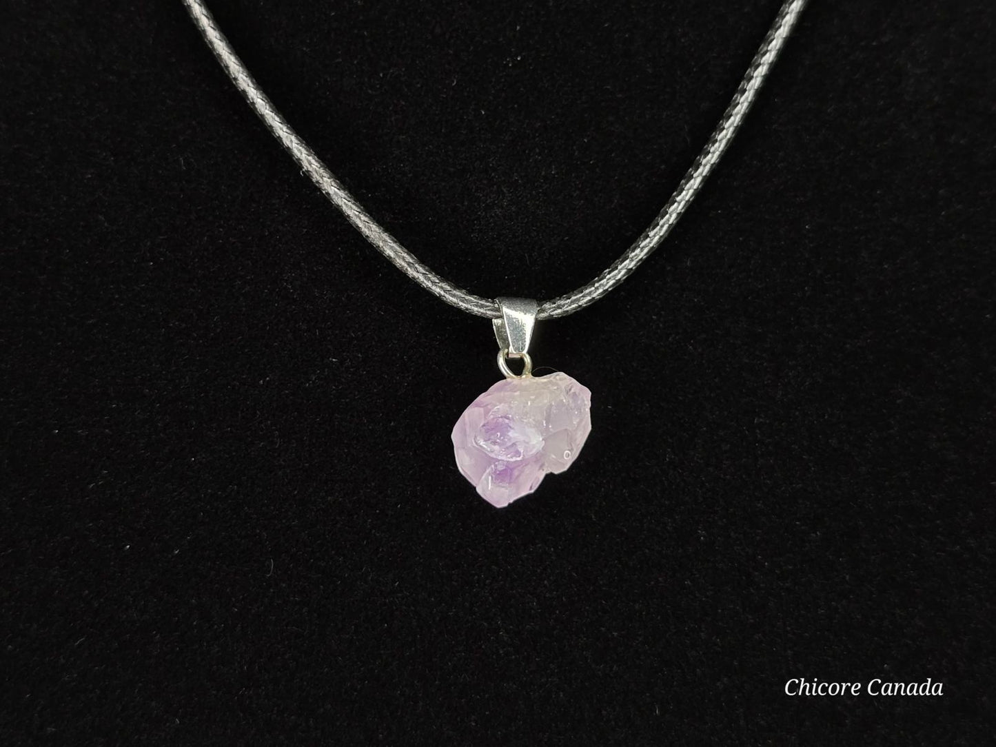 Collier délicat en améthyste