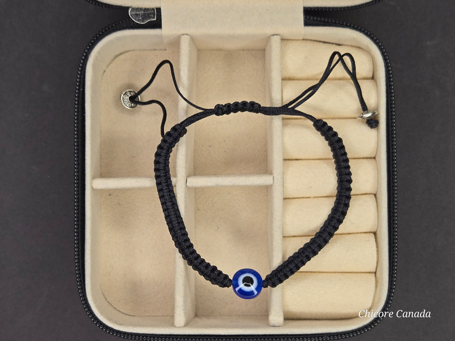 Elegant Evil Eye Adjustable Bracelet for Him & Her – A Sophisticated Symbol of Protection & Connection