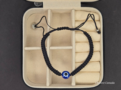 Elegant Evil Eye Adjustable Bracelet for Him & Her – A Sophisticated Symbol of Protection & Connection