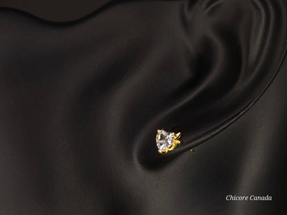 Sterling Silver Asymmetric Evil & Angel Stud Earrings – Luxury Statement Design