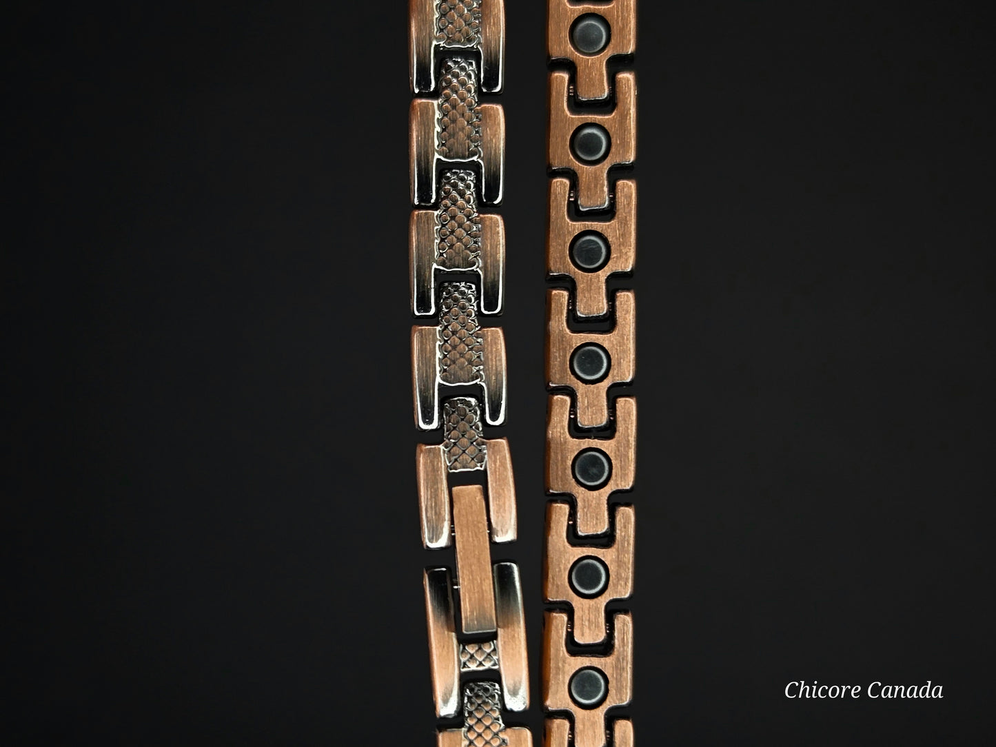 Adjustable Magnetic Necklace with 62 Magnets - Sleek Unisex Design