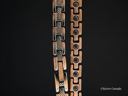 Adjustable Magnetic Necklace with 62 Magnets - Sleek Unisex Design