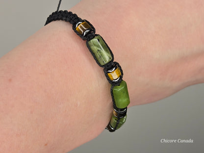Harmony & Strength: Natural Jade and Tiger’s Eye Power Bracelet