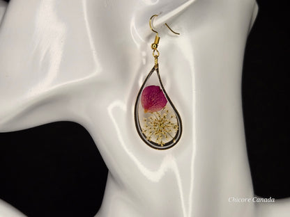 Handmade Elegant Resin Earrings – Lightweight and Stylish