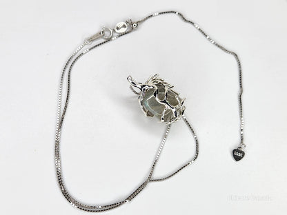 Pendentif en pierre de lune naturelle fait à la main avec collier réglable – Design élégant et intemporel