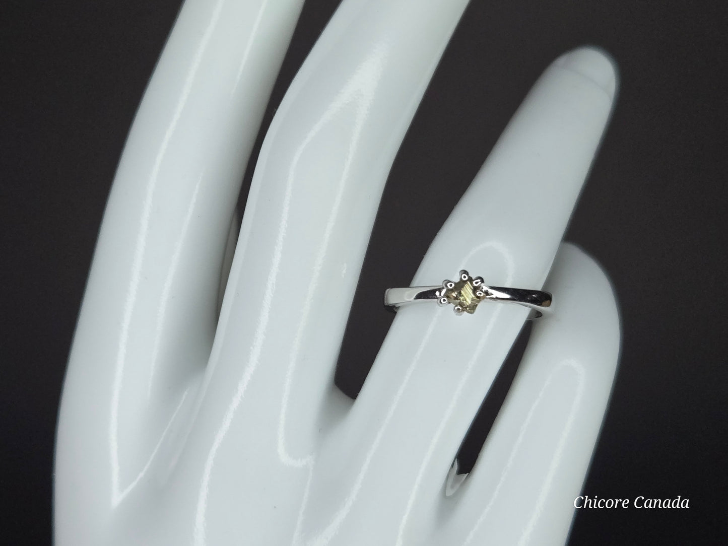 Elegant Touch – Dainty Handmade 925 Sterling Silver Adjustable Ring